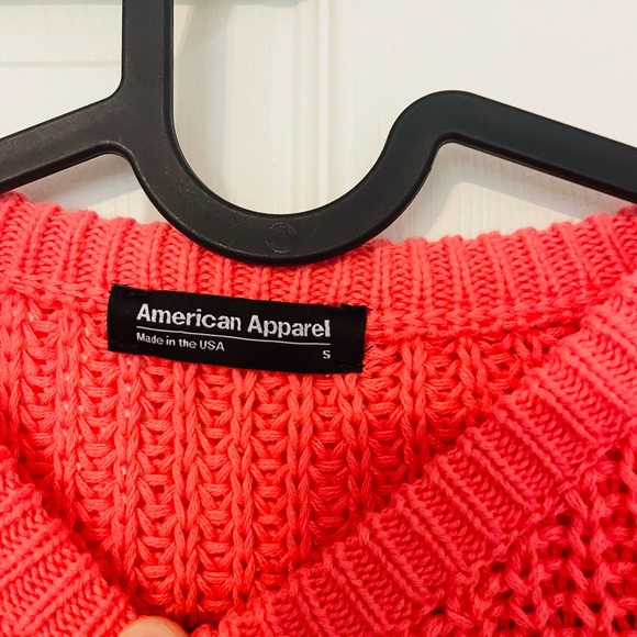 NWOT American Apparel Unisex Stripe Fisherman's Pullover fruit stripe rainbow - Picture 5 of 8